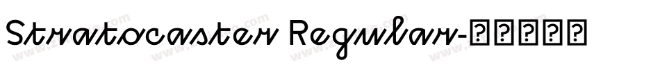 Stratocaster Regular字体转换